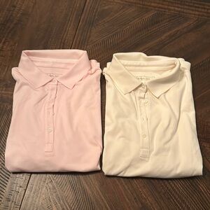 Pink and Cream Polo Golf Shirts